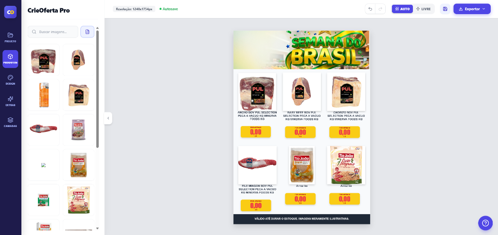 Novo Painel do Gerador de Encarte